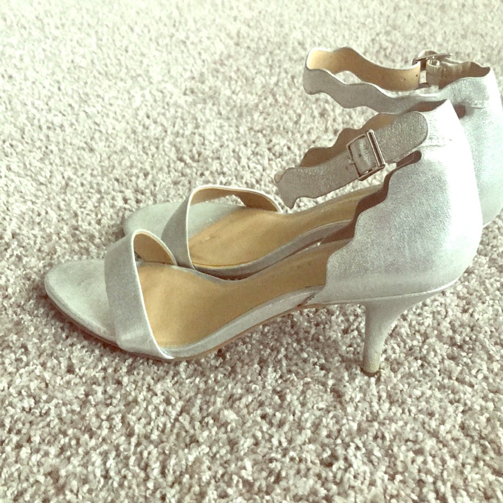 Silver Chinese Laundry Sandal Pumps